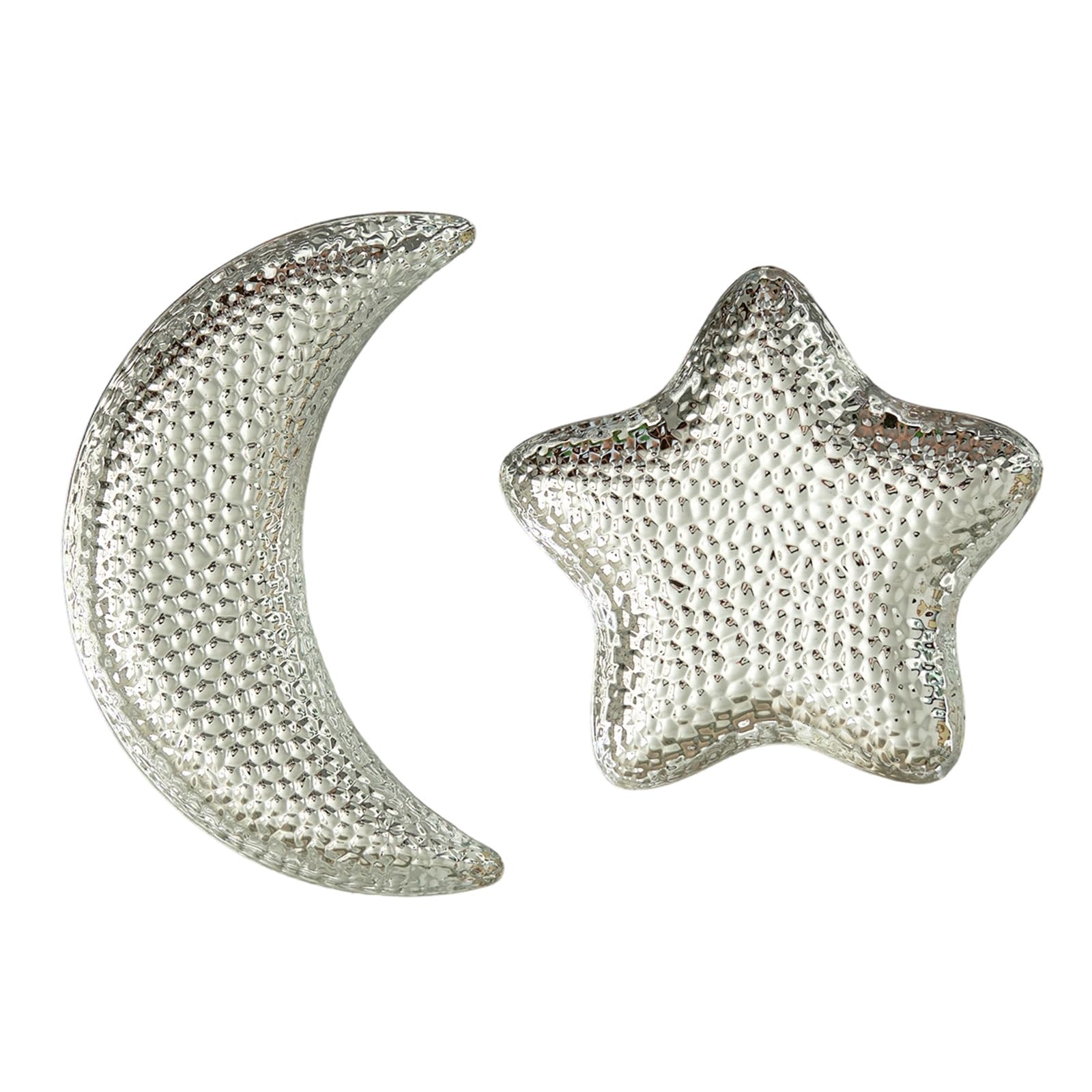 ZEPFJHE Ramadans Serving Tray Eid Mubaraks Moons Stars Platter Islams Muslims Party Food Serving Ramadans Decorations Gift Eid Mubaraks Moons Stars Shape Dessert