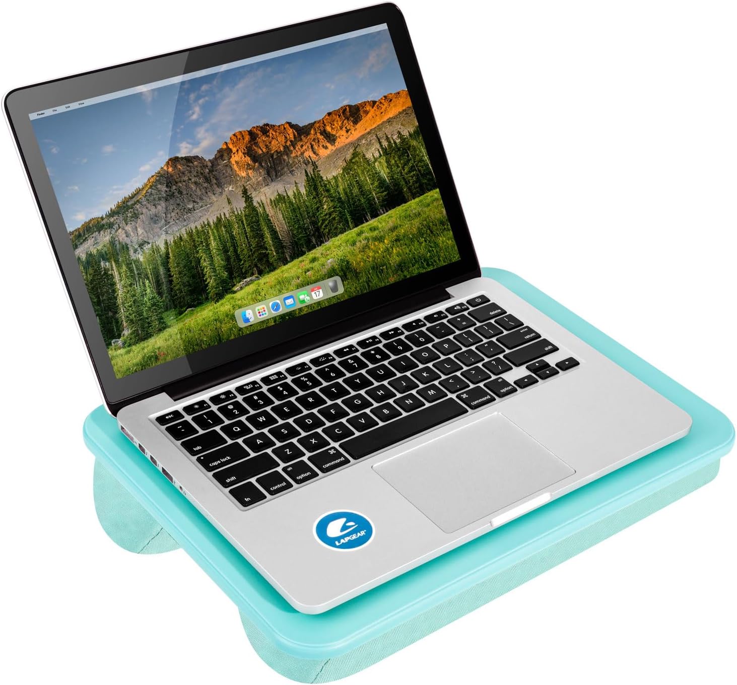 LAPGEAR Compact Lap Desk – Fits Up to 14″ Laptops – Pack of 12 – Aqua Sky – Style No. 43009