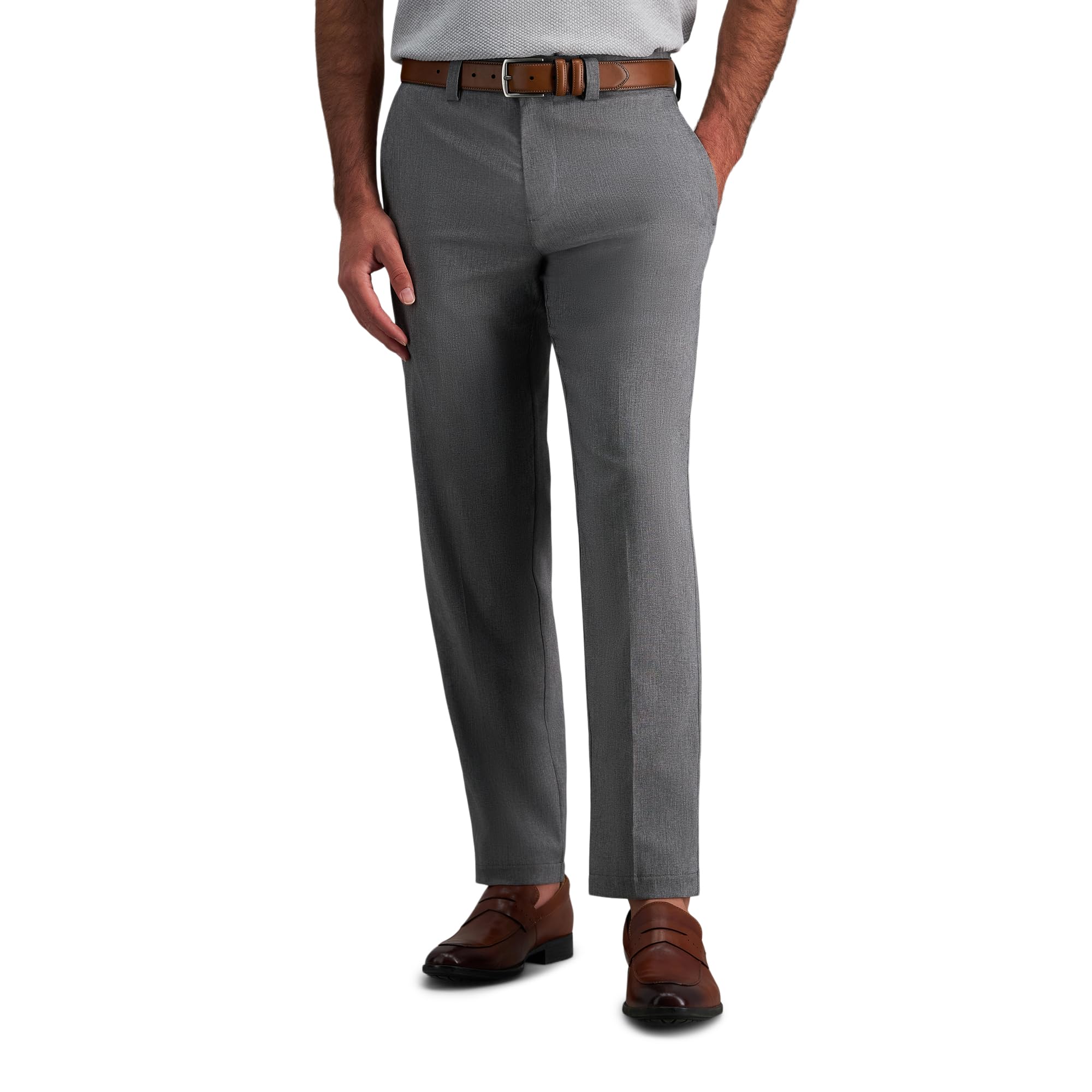 Haggar Men's Straight Fit Cool Right Casual Dress Pant