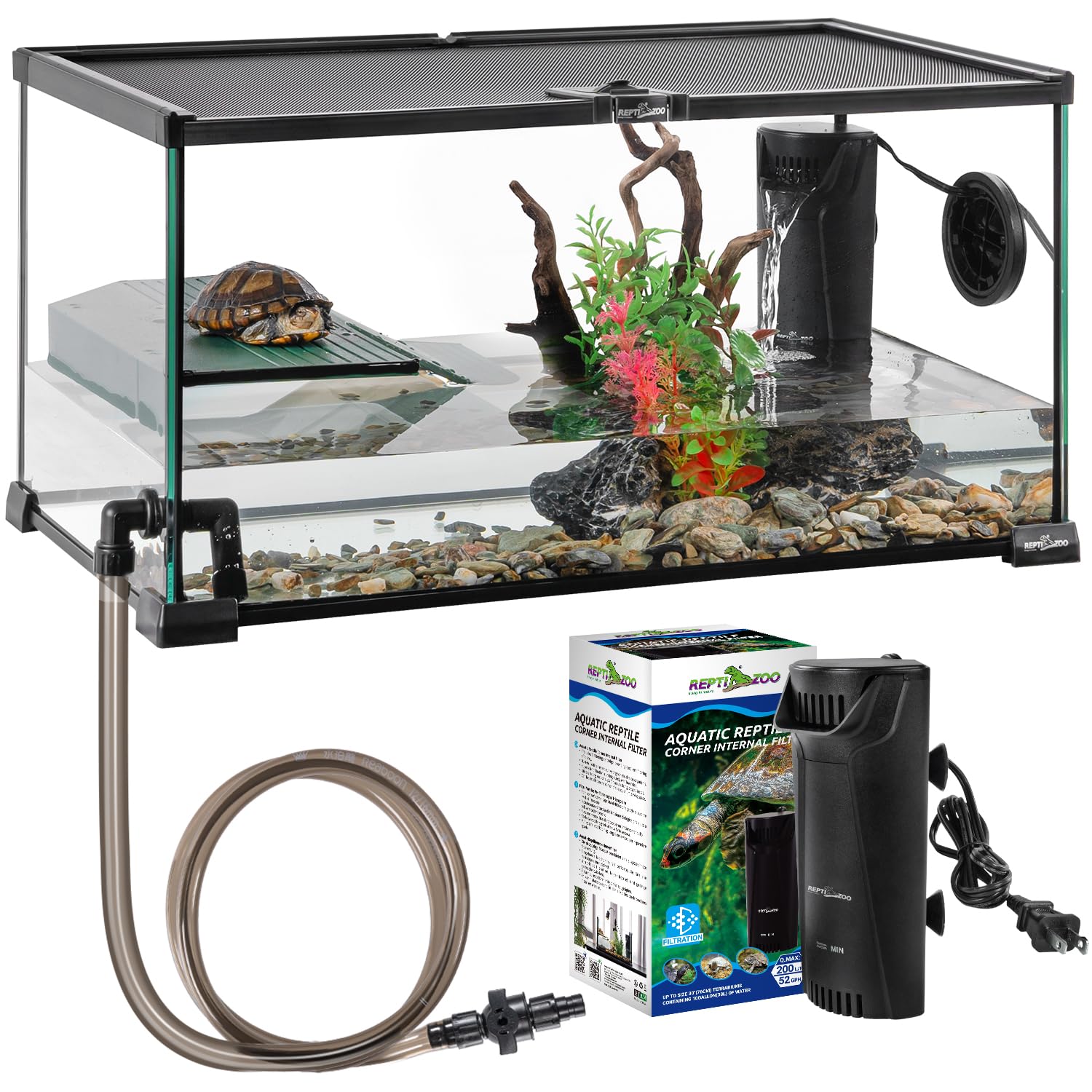 邦楽 Think Tank EAT ONE 12inch Amazon.com : REPTIZOO Glass Turtle Tank Kit, 10 Gallon