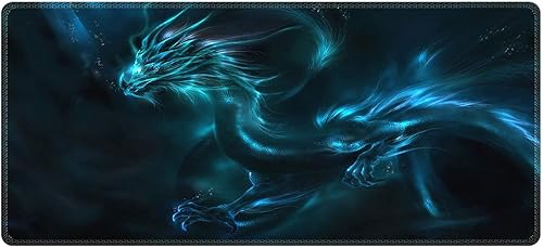 Meffort Inc Alfombrilla de escritorio extendida extra grande para juegos almohadillas de goma antideslizantes bordes cosidos XXL 354 x 157 pulgadas