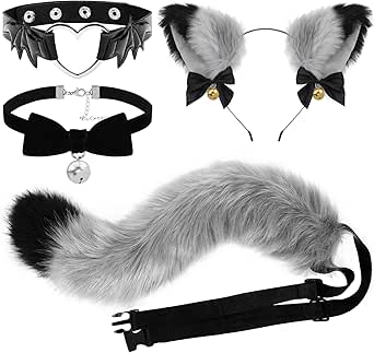 Costume Da Lupo Per Cosplay - Set Con Orecchie, Coda E Zampe Per Halloween E Feste A Tema - Foto 7