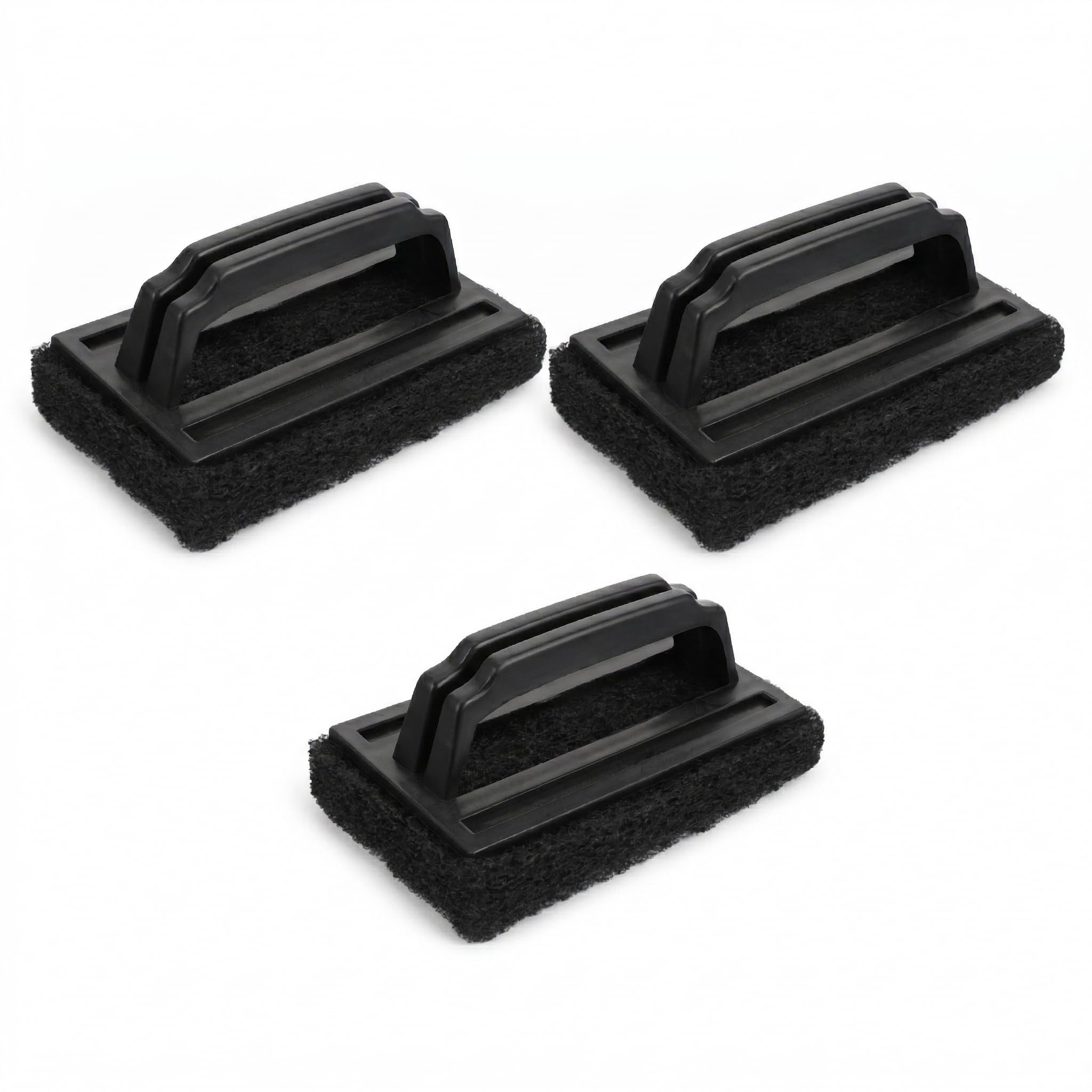 Yardwe Lot de 3 brosses de Nettoyage pour Barbecue - Poignée Ergonomique - Nettoyage Efficace pour Barbecue à gaz et Cuisine - Idéal pour la saleté et la Rouille