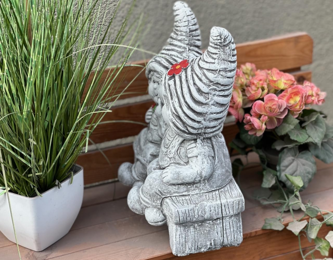 stoneandstyle Figura di pietra grande aquila marina altezza 54 cm, 19,7 kg resistente al gelo