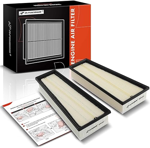 A-Premium Filtro de aire de motor izquierdo y derecho de 2 piezas compatible con Mercedes-Benz E63 AMG S 2018-2021 2023, GLE63 AMG SGLS63 AMG