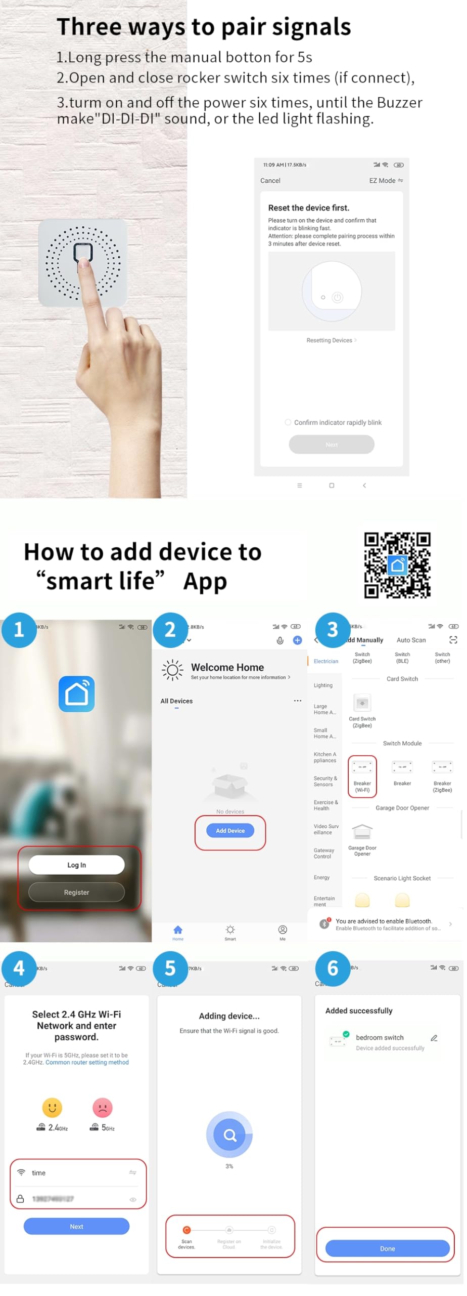 Interruptor inteligente ZigBee 3.0 de 16A,(Requiere HUB de Enlace), MINI Smart Switch Wifi, Módulo interruptor, Compatible con Alexa y Google Home Assistant, (ZigBee, 10/un).