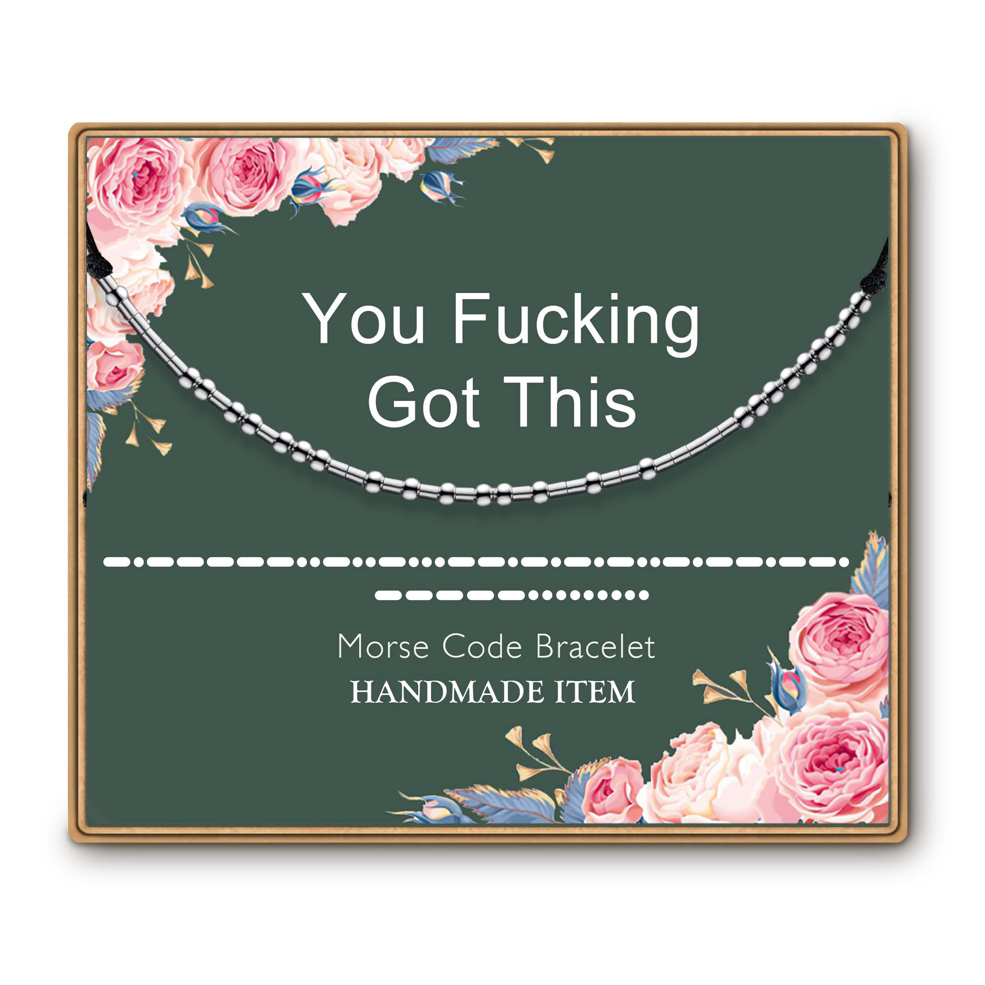 ASELFAD Morse Code Bracelets for Women, Funny Best Friend Birthday Gifts for Women Friendship Bracelets, Teen Girl Gifts Trendy Stuff, Valentines Day Gifts for Her