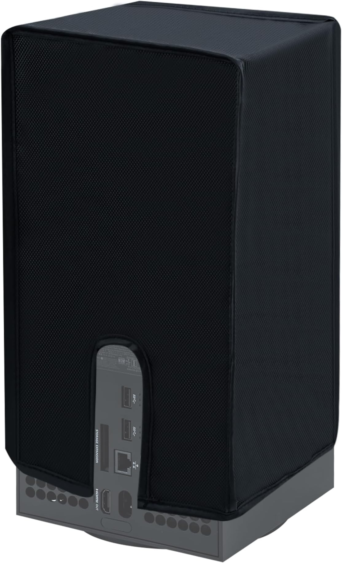 Wigearss Dust Cover for Xbox Series X Console – Anti-scratch, Waterproof 1680D Oxford Cloth Protective Case with Easy Access Cable Port – Black