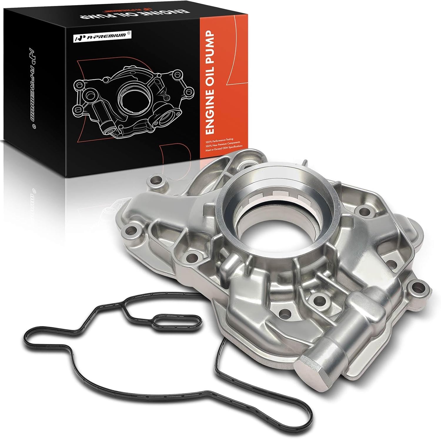 A-Premium Engine Oil Pump Compatible with Ford F-250 F-350 F-450 F-550 Super Duty, 2008-2010, Turbocharged OHV