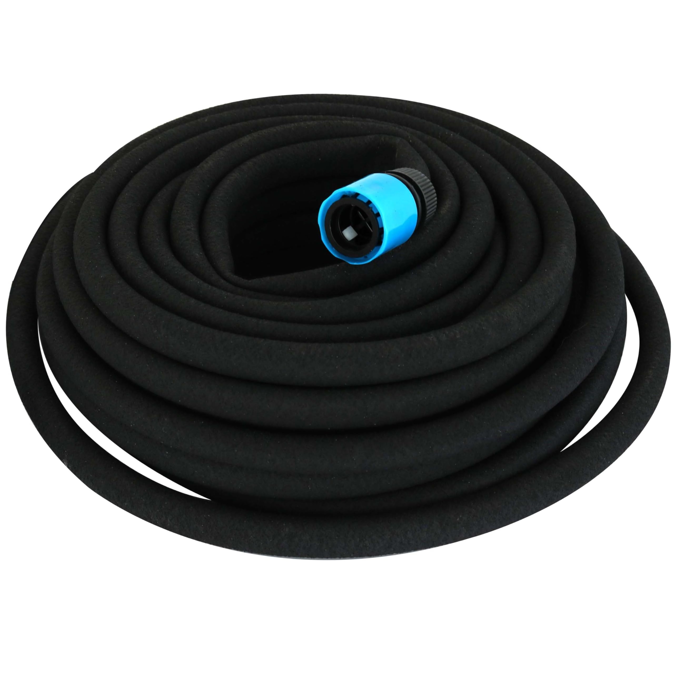 Perlschlauch 90 m Bewässerungsschlauch 6x15 m Tropfschlauch Garten Set | BURI Anschlussarmatur für Mikrobewässerung, wassersparend und kürzbar für Beete, Gewächshaus, Garten und Bewässerung