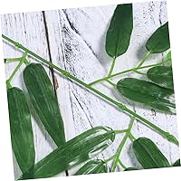 Vista 3 de ARTIBETTER 36 hojas artificiales de bambú en maceta, palo de bambú artificial, hojas decorativas para manualidades