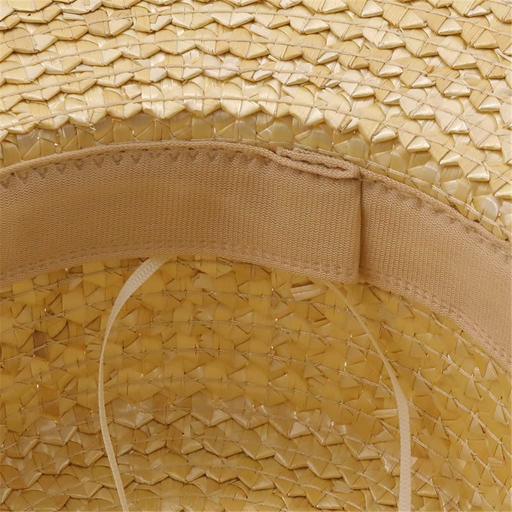 Cappello da spiaggia fatto a mano da ragazza Cappello da spiaggia per donna Cappellino da vacanza estivo Cappellino con visiera per protezione solare piatta alla moda (Color : C, Size : 55-58CM) (C 6