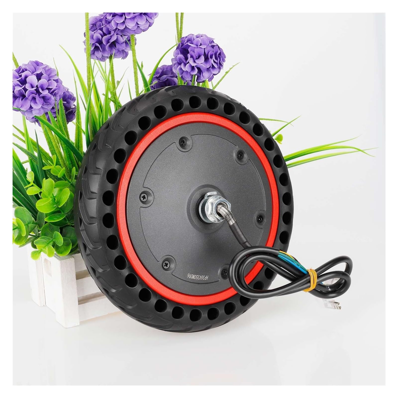 Kit de pneu de roue de moyeu de moteur de moteur de 8,5 pouces de moteur 36V 350W, compatible avec les pièces de rechange de roue de moteur de moteur avant de scooter électrique Xiaomi Pro Pro2