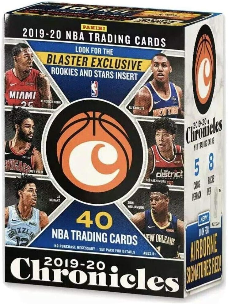 2019-2020 Panini Chronicles Basketball Blaster Box - Look for Ja Morant and Zion Williamson Rookie Cards, Autographs and More!