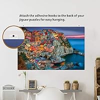 Vista 6 de Preserve 9 x 1000 hojas de pegamento para rompecabezas, transparente, para despegar y pegar, 54 hojas de ahorro de rompecabezas, kit de marco