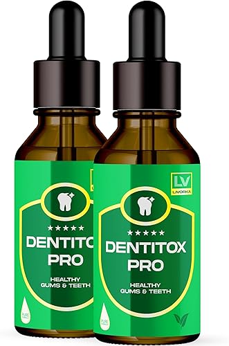 LIVORKA Dentitox - Dentitox Pro Gotas para dientes y encías, 2 botellas para 60 días, Dentitox Pro Healthy Gums Dentitox, Dentitox Gotas Dentitox,