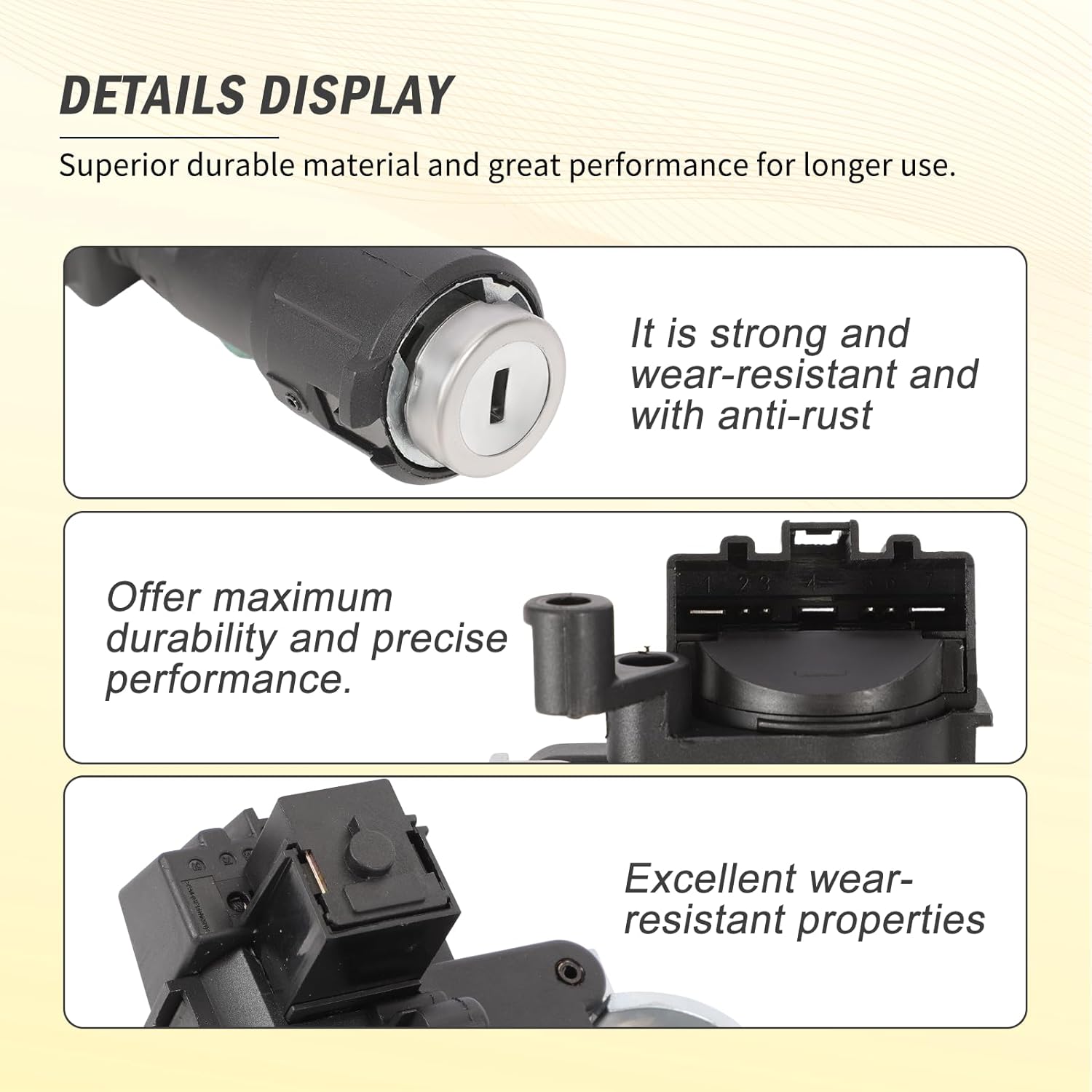 989-019 Ignition Switch Lock Cylinder Assembly Fits 2008-2012 Escape, 2009-2011 Focus,2008-2011 Tribute,2008-2010 Mariner Ignition,2 Chip Keys with Shear Bolt Replaces 9L8Z-3511-A 8L8Z3511B ZZCB66160