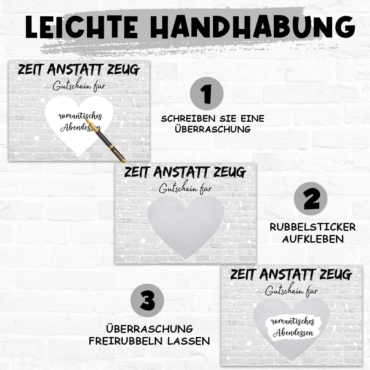 Set Mit Rubbelkarten Zum Selbstgestalten – Goldene Geschenkgutscheine Für Geburtstag, Reisen & Überraschungen