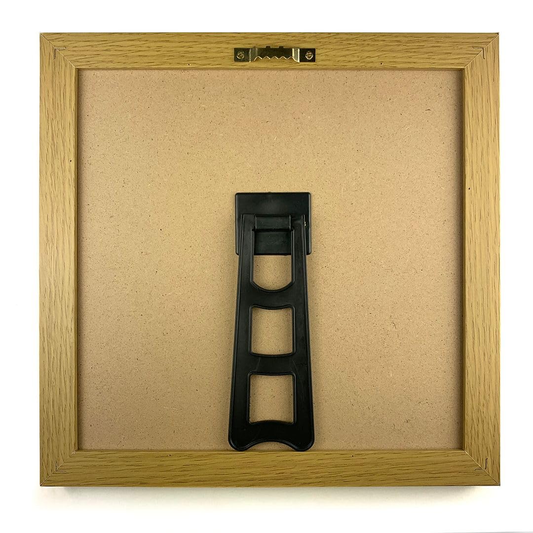 Cosco Tableau à message avec cadre en bois 25,4 x 25,4 cm - Tableau à lettres interchangeable avec 304 lettres pour la maison, le bureau ou le bureau (098522)