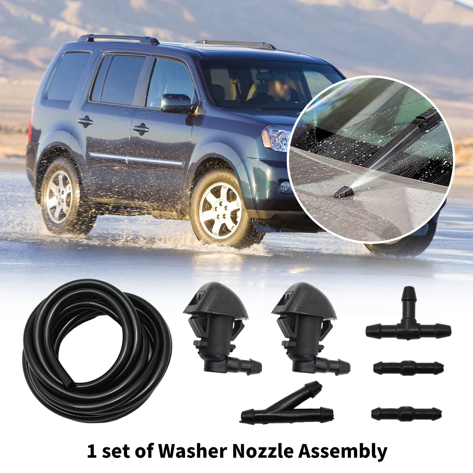 Amazon.com: EATAKWARD 76810SZAA01ZA Front Windshield Washer Nozzle