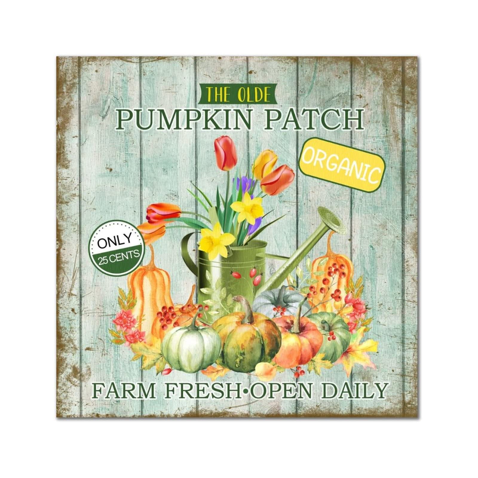 Plaque en bois The Old Pumpkin : le cadeau de pendaison de crémaillère