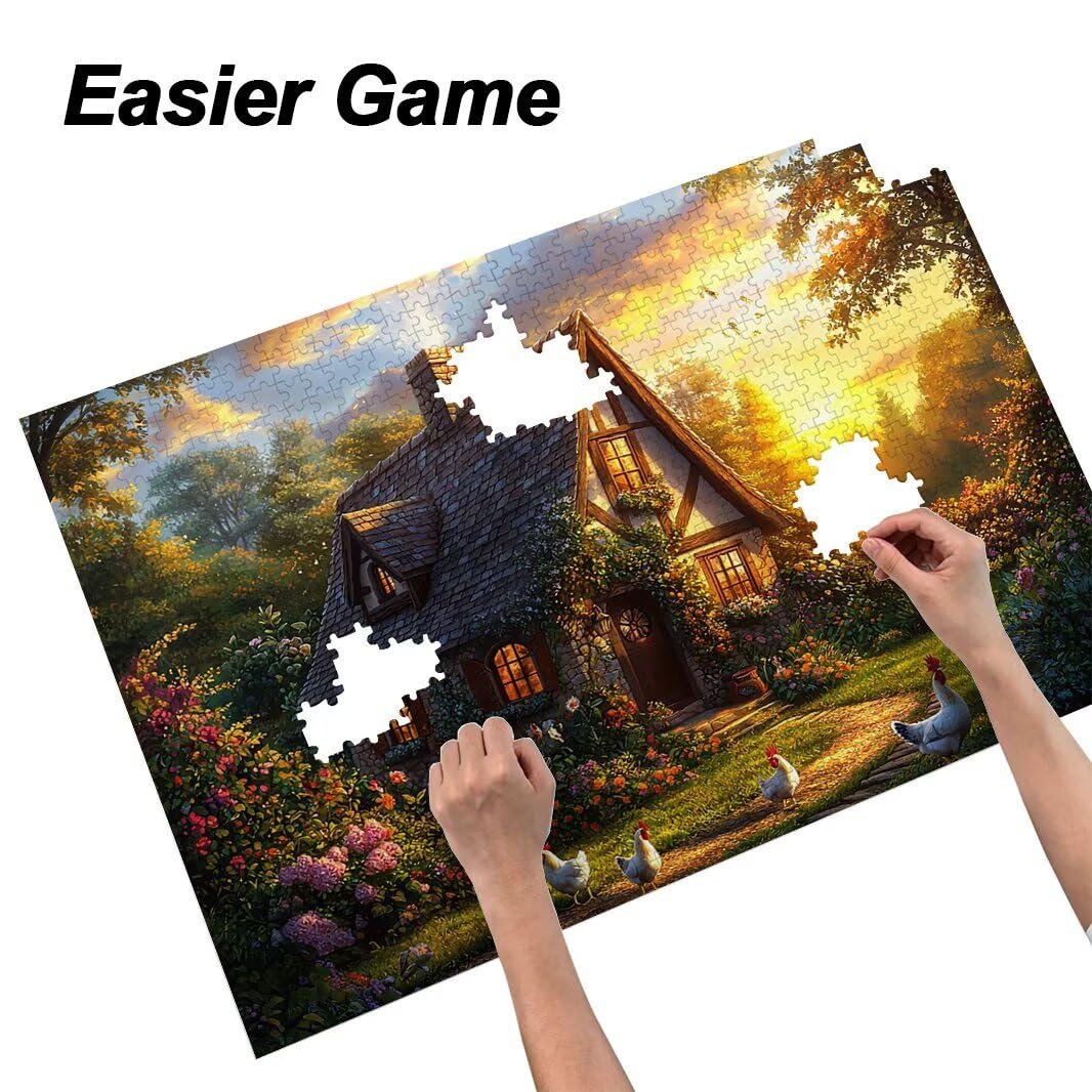 Puzzle 1500 Pezzi, Puzzle Farm per Adulti, 87x57cm, Compact Box -4396