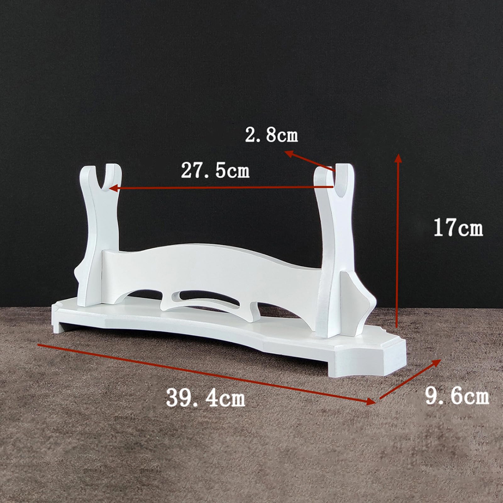 Support Mural Blanc Pour épées, Katana, Sabre Laser, Flûte Ou Arc – Bois Creux, 1 à 6 Niveaux, Déco Pratique Et Rapide à Installer