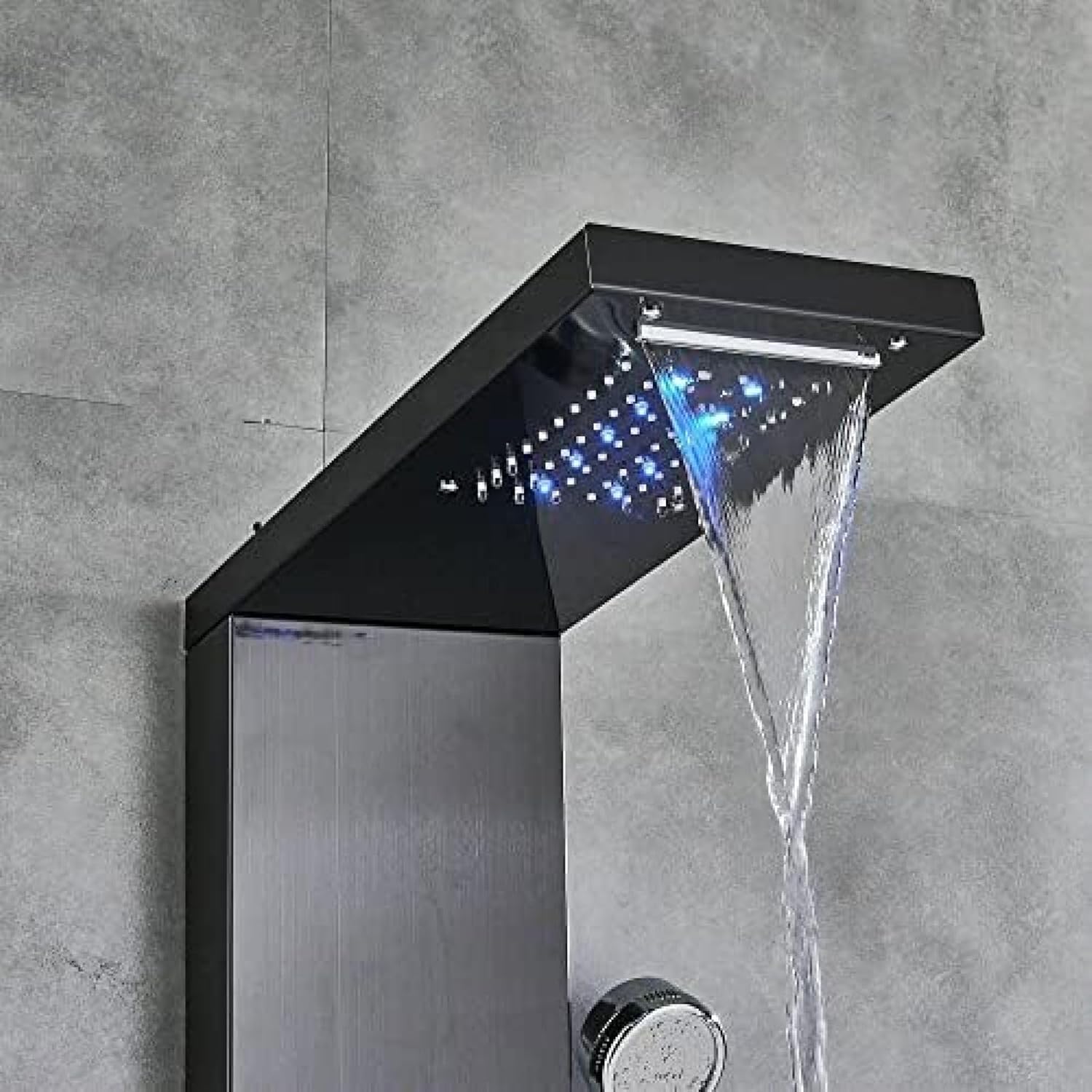 Shower Panel Tower Wall-Mounted Shower Faucet Set Massage Suit Shower Column