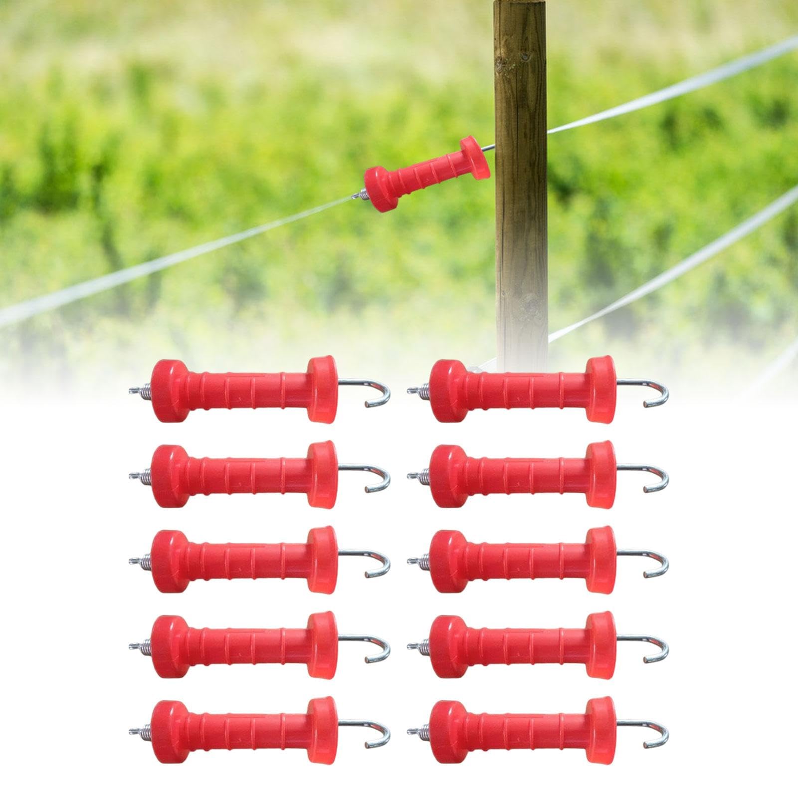 10 Unidades de Aisladores para Manijas de Puertas de Resorte para Eléctricas para Granjas Agrícolas