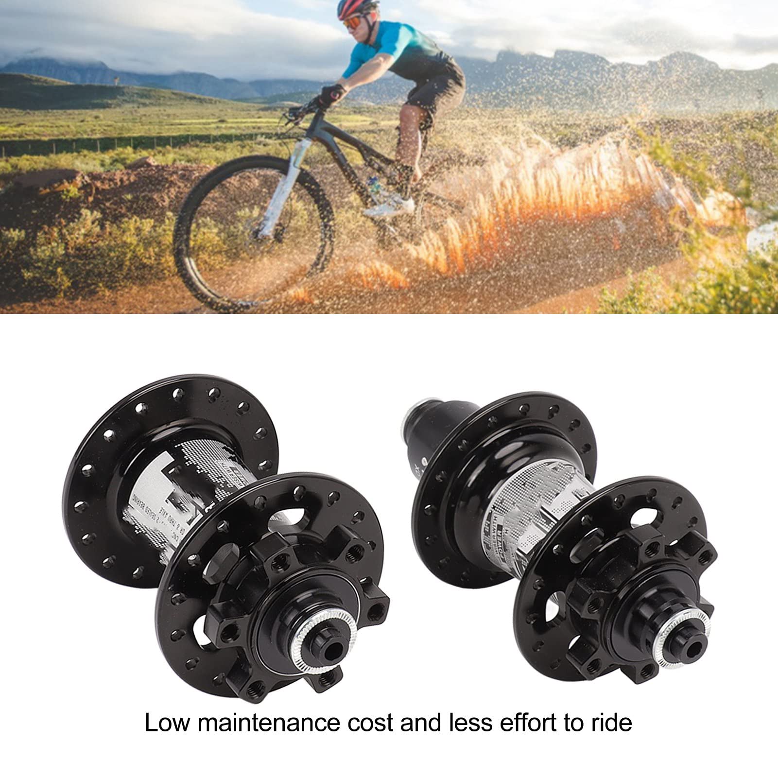 3.94in Mozzo Ruota Anteriore Posteriore per Bici Mozzi Bici in Lega di Alluminio 32 Fori Mozzo Mountain Bike Disco Bici per Ciclismo