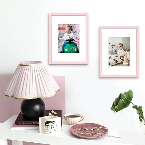 Miniatura 350 de Picrit - Juego de 12 portarretratos de 5 x 7 pulgadas para colgar en la pared o exhibir sobre una mesa, para fotos de 4 x 6 con paspartú o 5 x 7