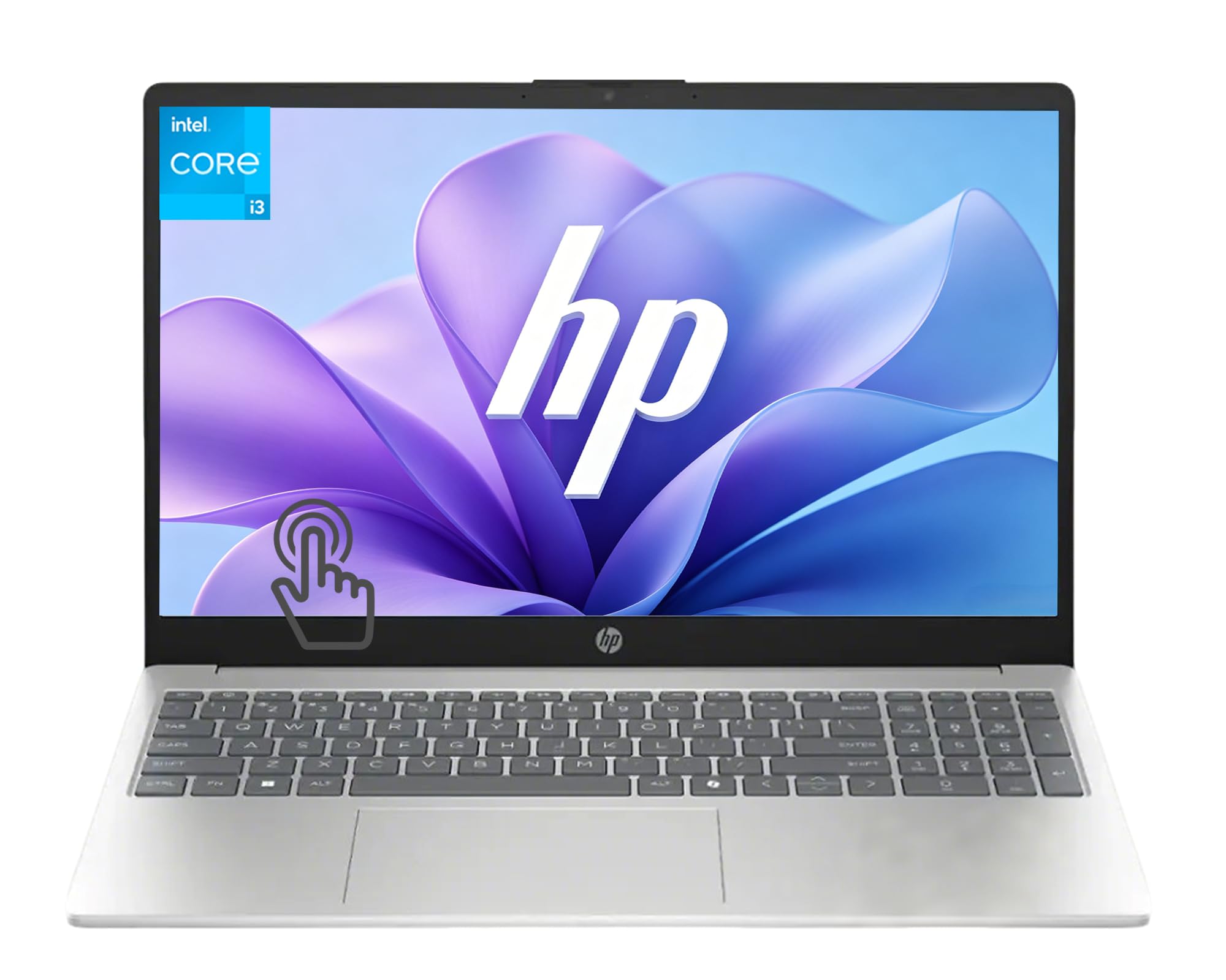 Customized Premium HP 15.6" HD Touch Laptop, i3 CPU, 8GB, 256GB, Windows 11 | | RAM Upgradable to 64GB | Storage Upgradable to 2TB | HD Touchscreen | Wi-Fi 6 | Retains HP Warranty
