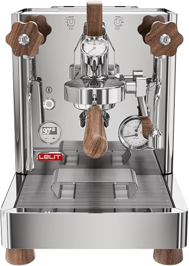Lelit PL162T Bianca Kaffeemaschine Edelstahl mit Druckmesser