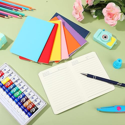 Miniatura 4 de Paquete de 80 mini cuadernos, coloridos cuadernos de bolsillo pequeño, mini cuaderno de notas para suministros de oficina, suministros escolares,