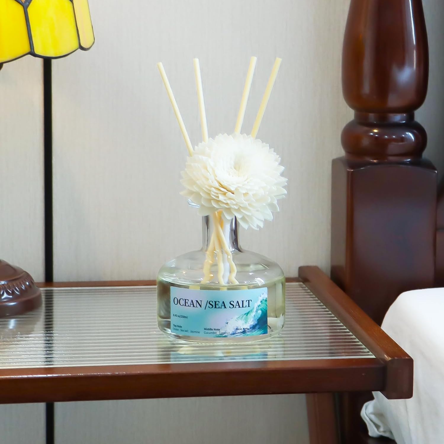 3 Pack Reed diffusers and 8.45 oz Ocean Seal Salt