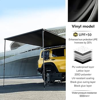 カーサイドオーニング　車用タープ　【引き取り限定】 Amazon.co.jp: 車のサイドオーニング キャンプ用防水カーサイド