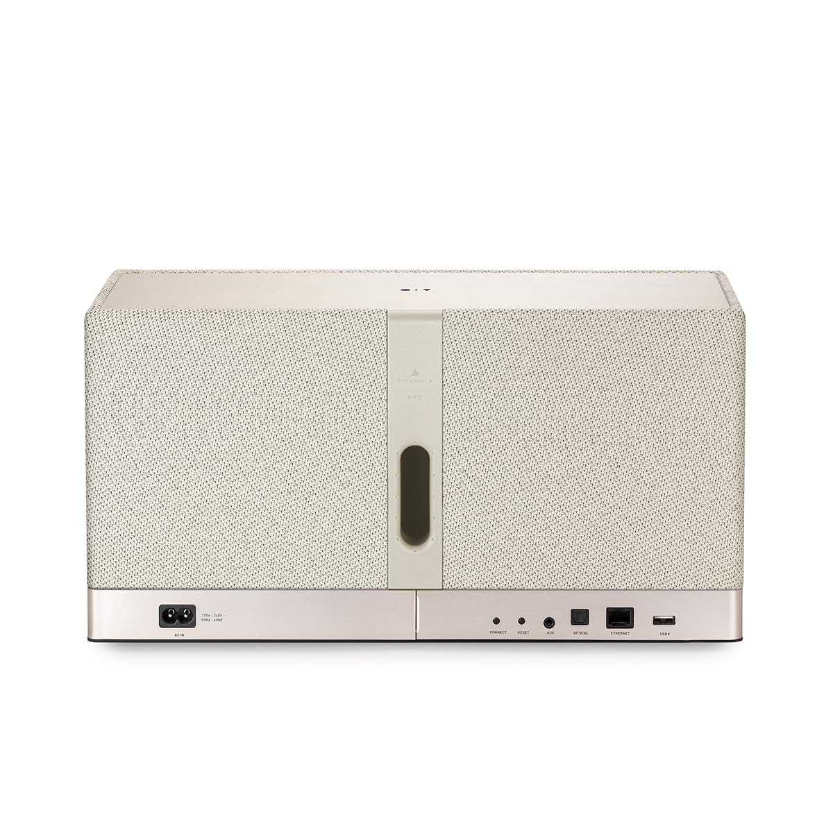 Triangle - Enceinte connectée AIO 3 - Enceinte Tout en Un Compatible Bluetooth, Wi-FI & Multiroom sans-Fil - Audio HD - Entrée Optique - 2X 45W - 360 x 195 x 150 mm - Greige