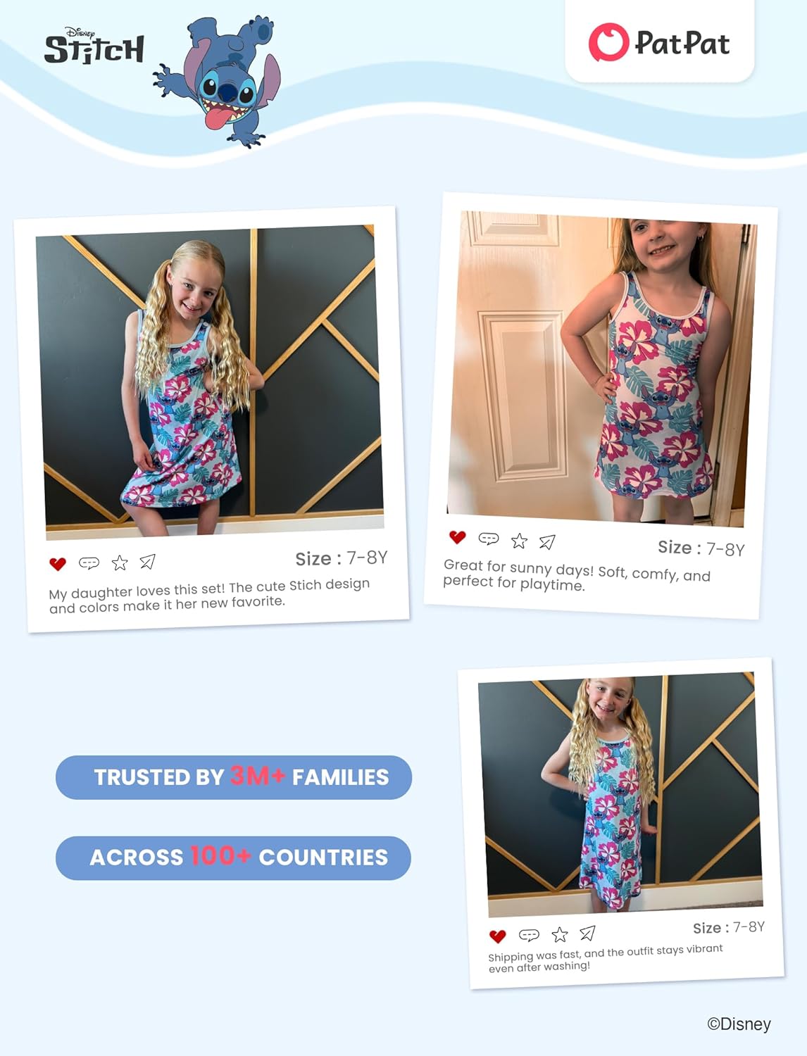 Disney Stitch Princess Frozen Elsa Minnie Mouse Girls Tank Dress Sleeveless A-Line Sundress Summer Beach Clothes 2-9 Years - Image 5