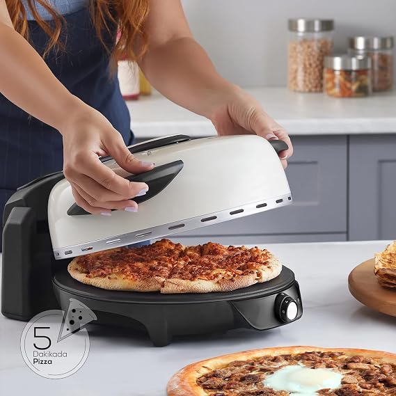 Karaca Gastro 10 in 1 Pizza and Lahmacun Machine, Soft Cream