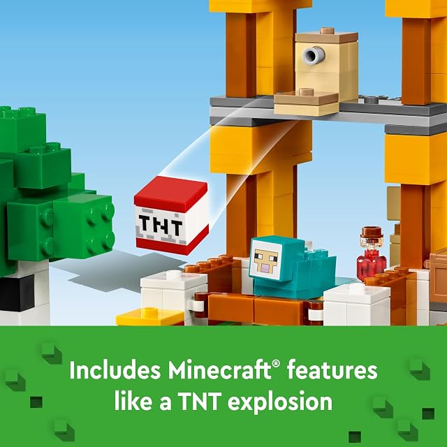 Foto 5 de 6 de LEGO 21249 Minecraft The Crafting Box 4.0, Juego 2 en 1; construye Torres de río o cabaña de Gatos