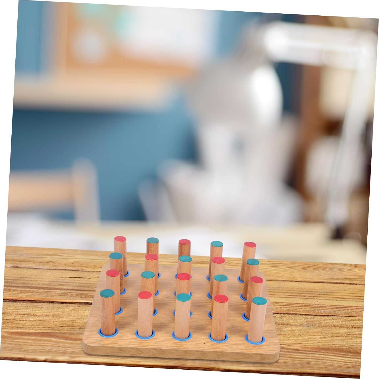 Kisangel Finger Rehabilitation Training Board Hand Therapy Pegboard for Coordination and Grip Strength Durable Wooden Design for Home and Hospital Use Finger Dexterity Equipment