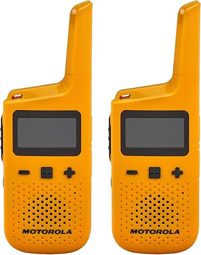 Motorola Solutions T380 - Radio de 2 vías con base de carga, color amarillo