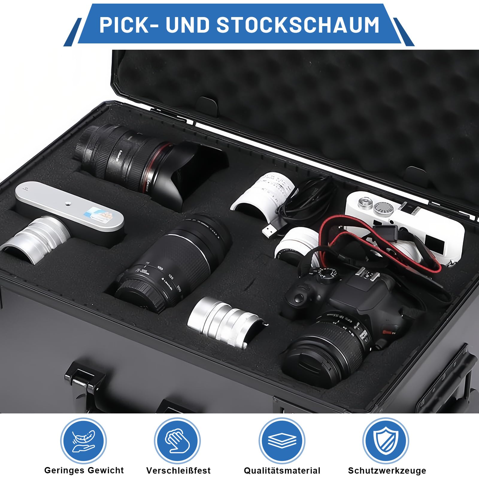 Hart-Rasterschaumstoff PERQ500-30 | Hart-Würfelschaumstoff | fester Schaumstoff für schwere Gegenstände