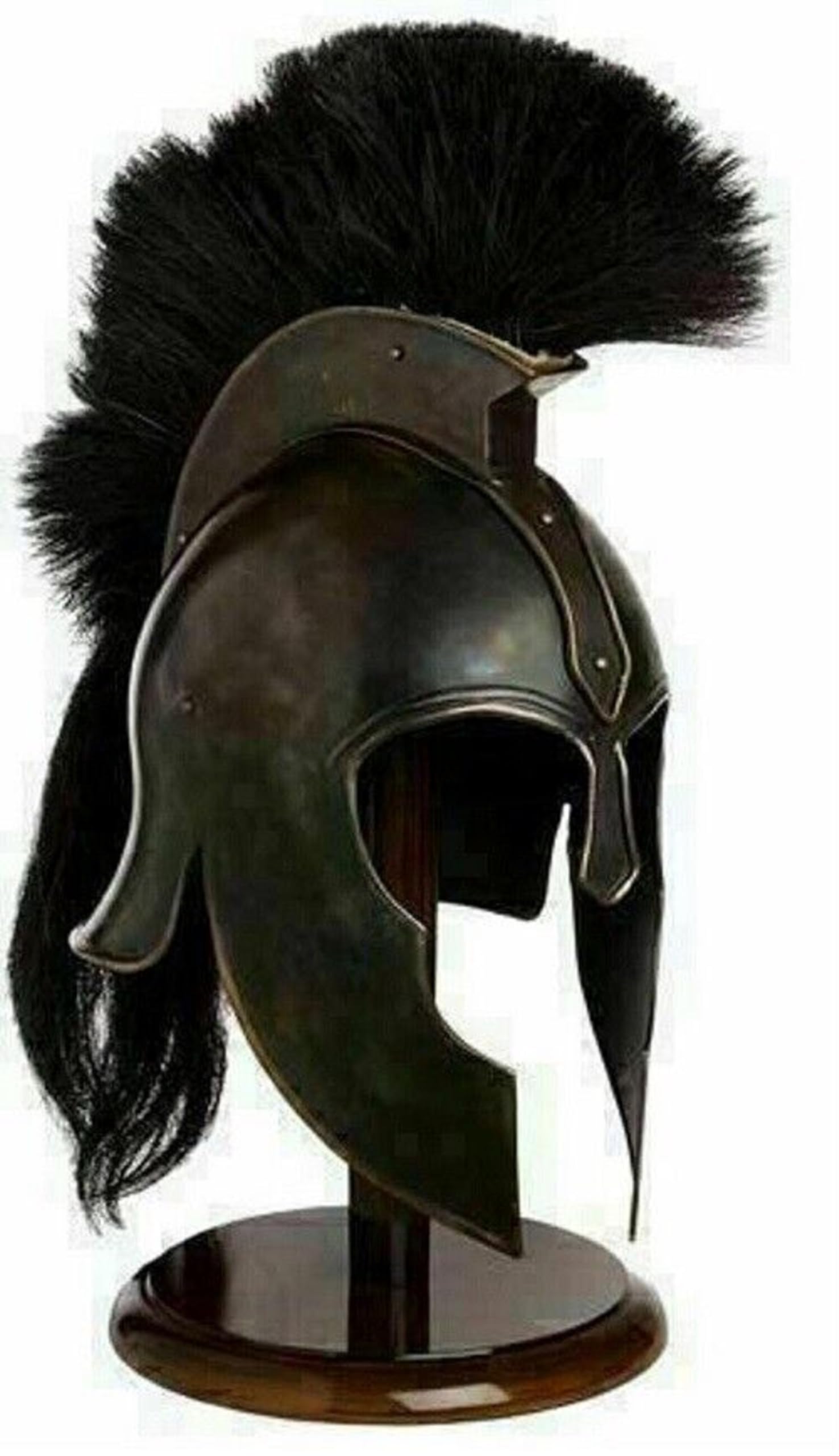 Casco medievale di Achille 300 Elmo spartano greco XV secolo Cavaliere Armatura Casco LARP guerriero Roleplay Costume Halloween