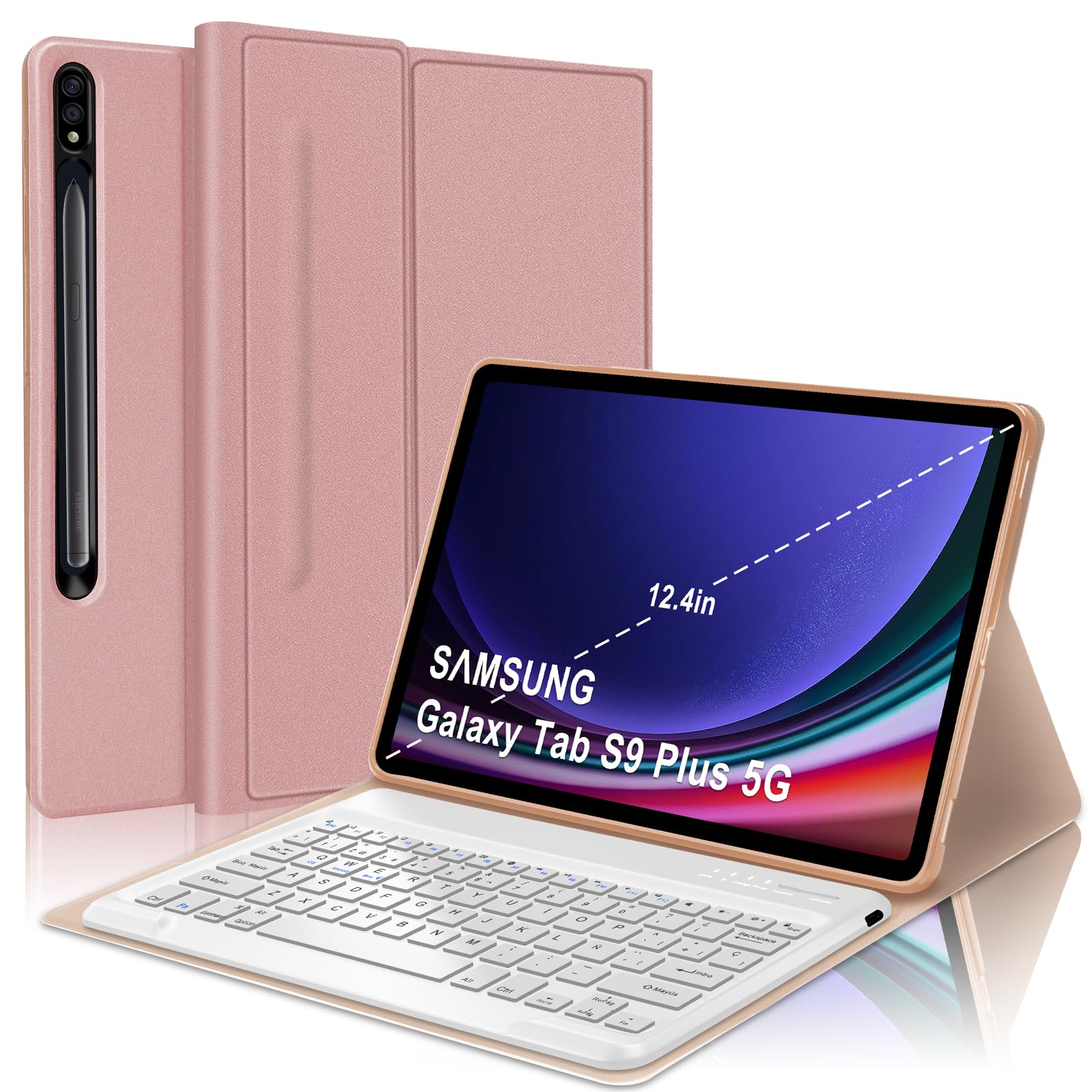 Amazon.com: Spanish Ñ Keyboard Case for Samsung Galaxy Tab S9+