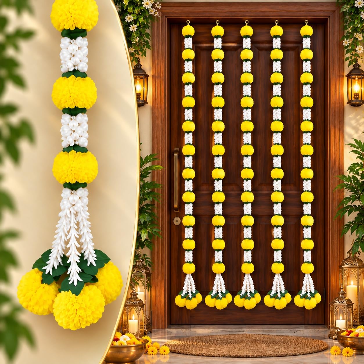 Rajasthan Marigold Garland - Diwali & Wedding Decor -1 Rajasthan Marigold Garland - Diwali & Wedding Decor -1