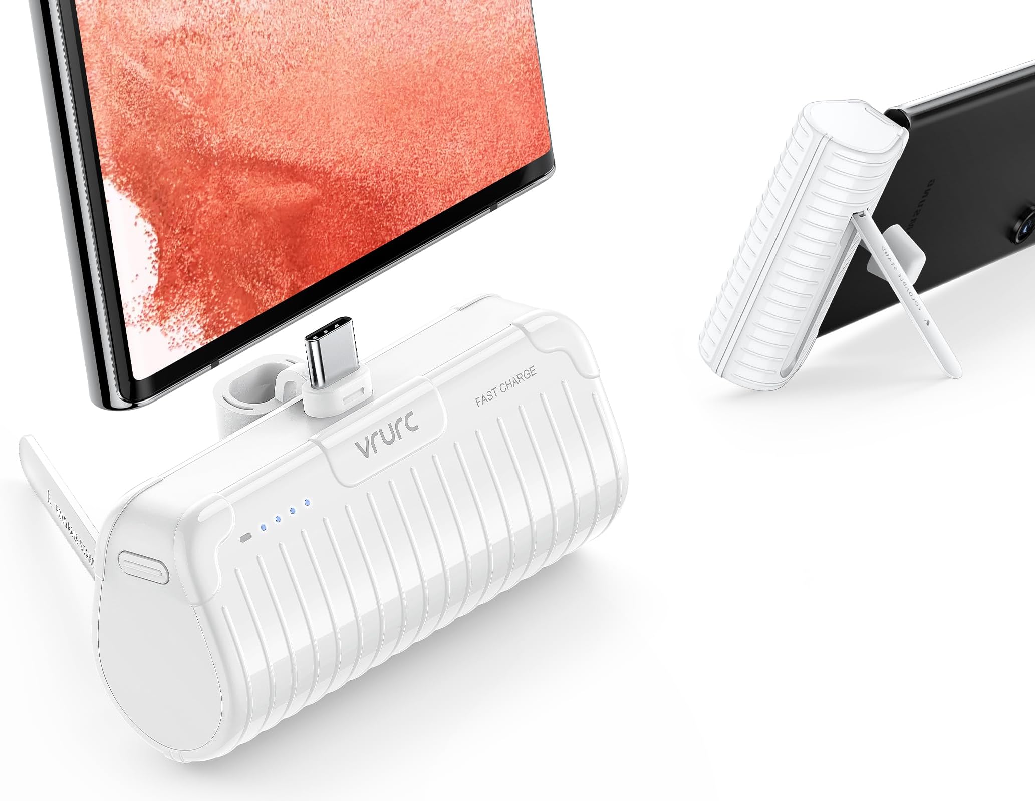 Mini Power Bank USB C 5000mAh VRURC 20W Fast Charging Portable Charge