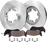 Vista 30 de Detroit Axle - Kit de freno trasero para Chevy Equinox Captiva Sport GMC Terrain Pontiac Torrent Saturn Vue Pinzas de freno de disco con soportes