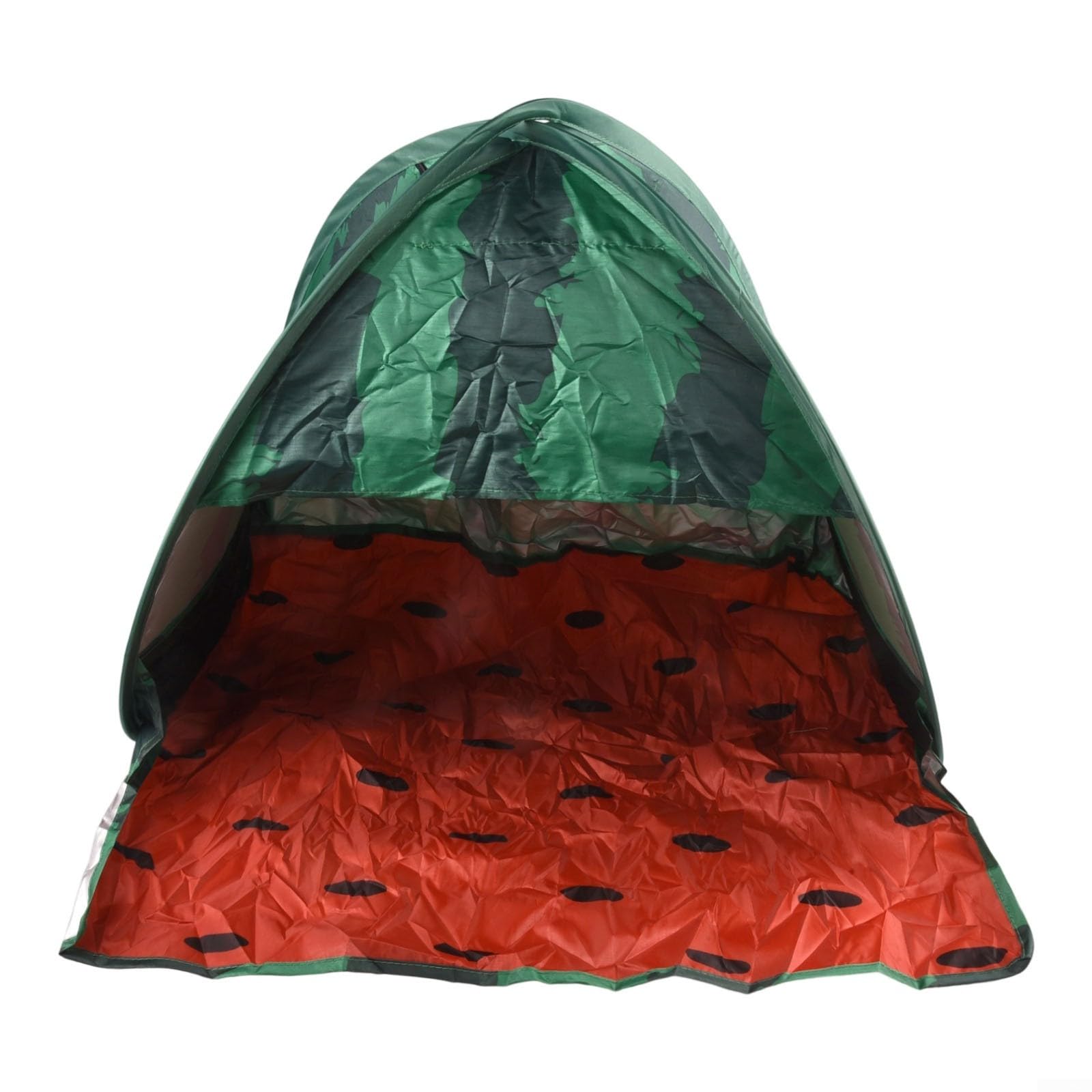 Solaughguy Automatic Pop-Up Pet Tent for Cats and Dogs, UV Protection Beach Sunshade with Quick 2-Second Setup, Portable Travel Shelter with Mesh Pockets for Outdoor Camping(Watermelon)