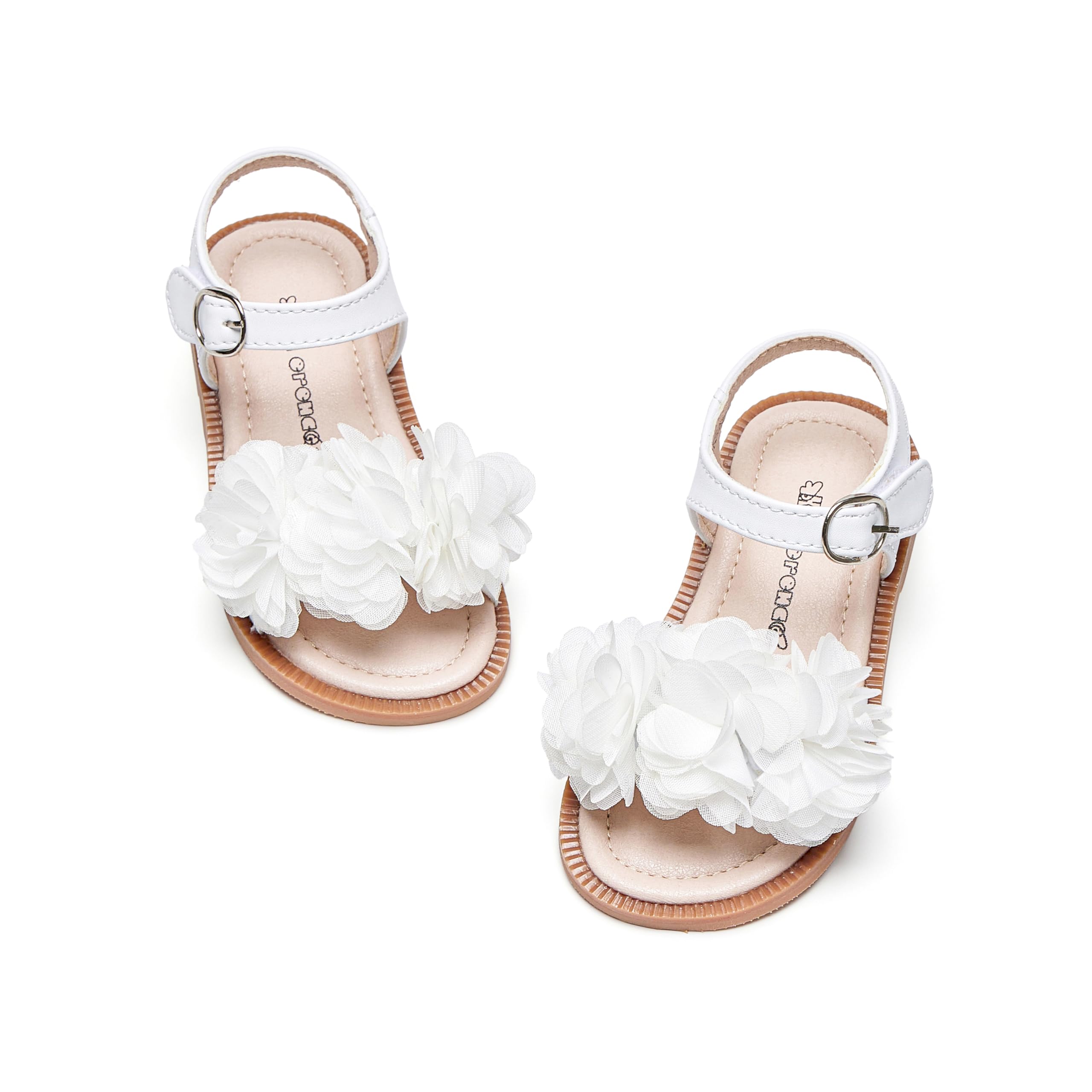 Kiderence Toddler Flower Girl Sandals Open Toe Dress Shoes Wedding Party
